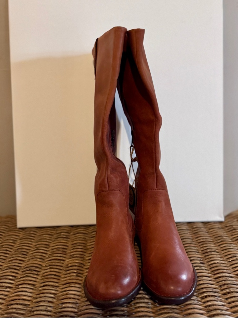 Born Leather Knee High Boots – Cognac Brown – Size 6 - Picture 2 of 6